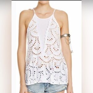 Free People Starry Eyelet Tunic Size XS